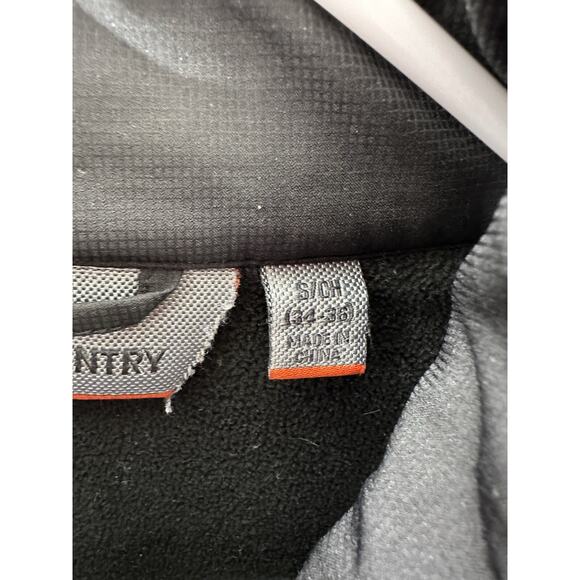 Free Country Mens Jacket Size Small 34-36 Black Fleece Lined Zip Up Soft Shell - Picture 6 of 14